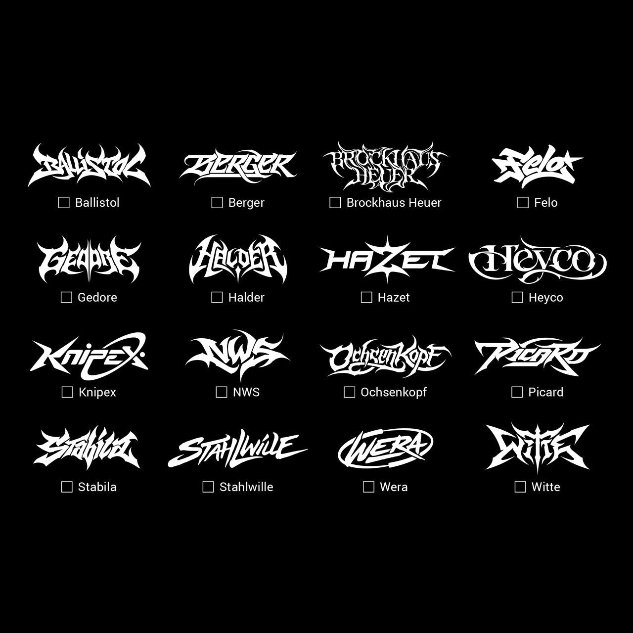 KC Tool Mystery Metal Transfer Sticker - KCTMMT - KC Tool