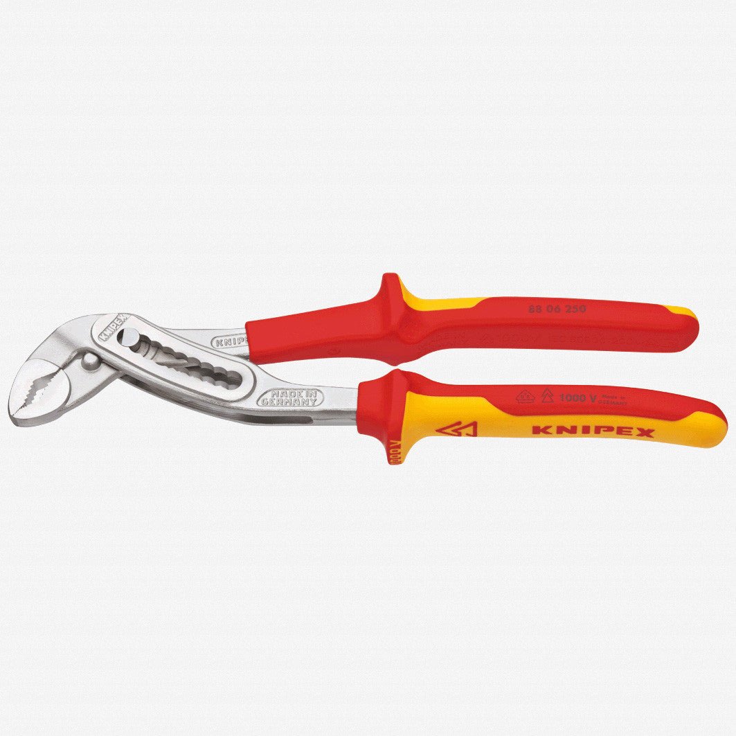 Knipex 10" Alligator Pliers - Insulated, Chrome - 8806250 - KC Tool