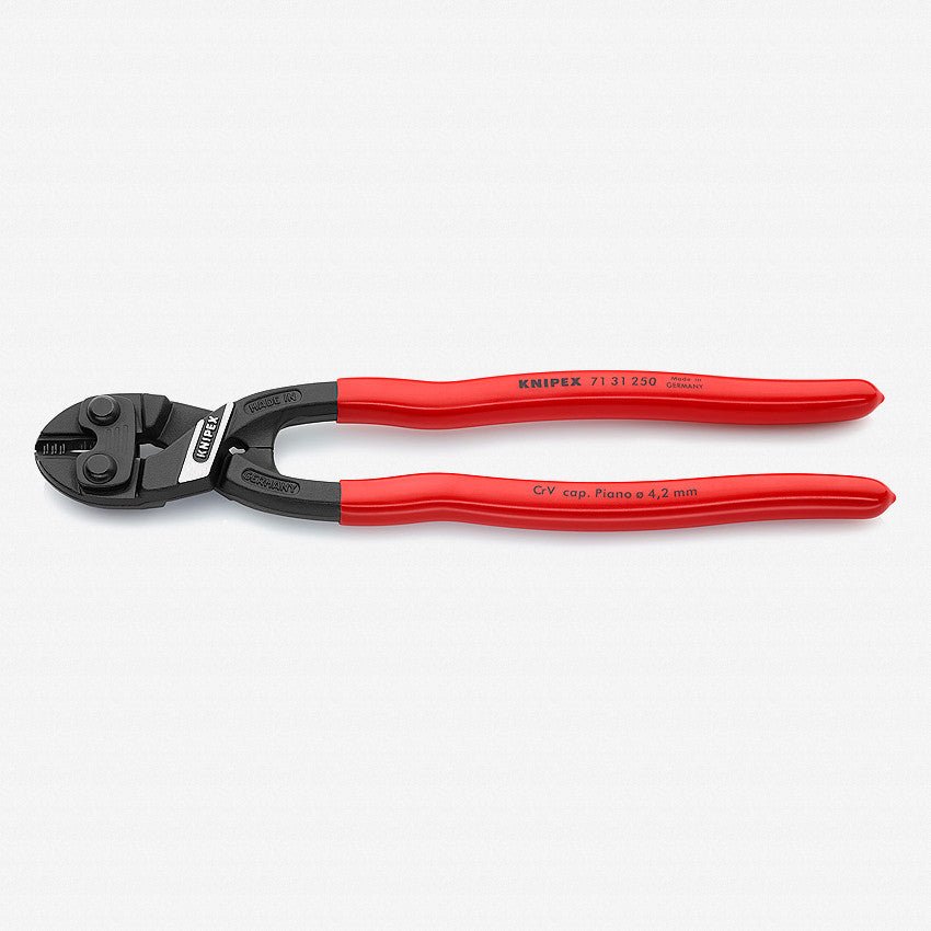 Knipex 10" CoBolt XL Compact Bolt Cutters - Plastic Grip with Notch - 7131250 - KC Tool