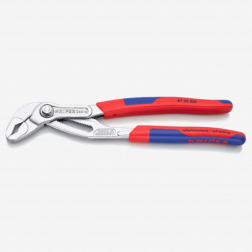 Knipex 10" Cobra Pliers - Chrome w/ MultiGrip - 8705250 - KC Tool