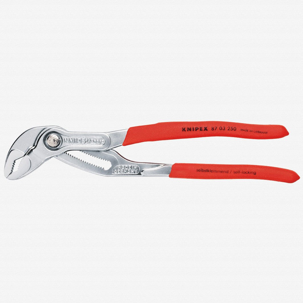 Knipex 10" Cobra Pliers - Chrome w/ Plastic Grip - 8703250 - KC Tool