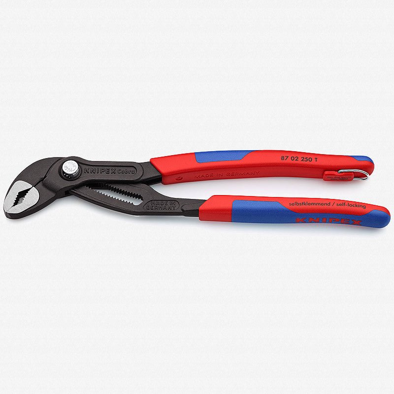 Knipex 10" Cobra Pliers - MultiGrip Tethered Attachment - 8702250T - KC Tool