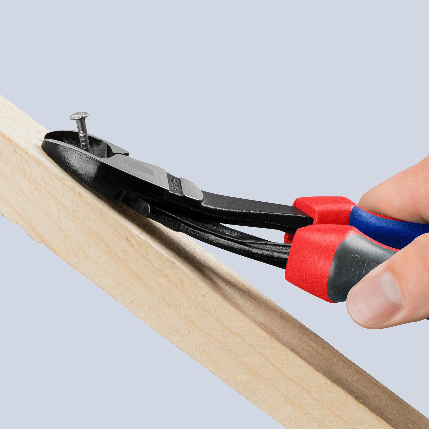 Knipex 10" High Leverage Diagonal Cutters, 12-Degree Angled - MultiGrip - 7422250 - KC Tool