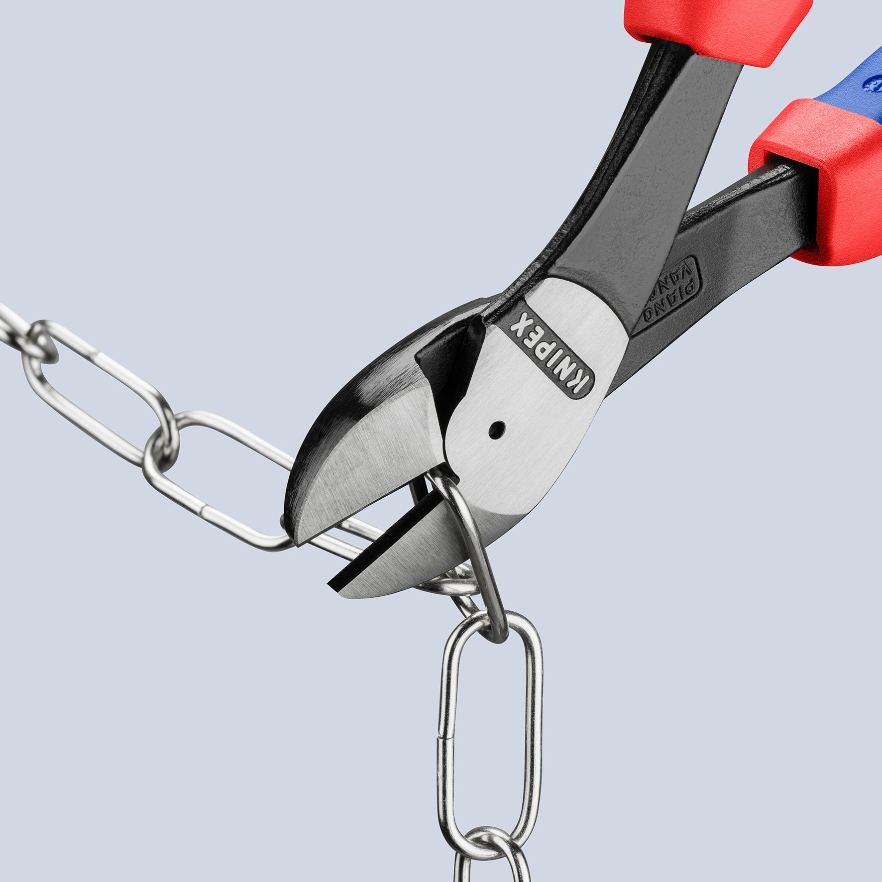 Knipex 10" High Leverage Diagonal Cutters, 12-Degree Angled - MultiGrip - 7422250 - KC Tool