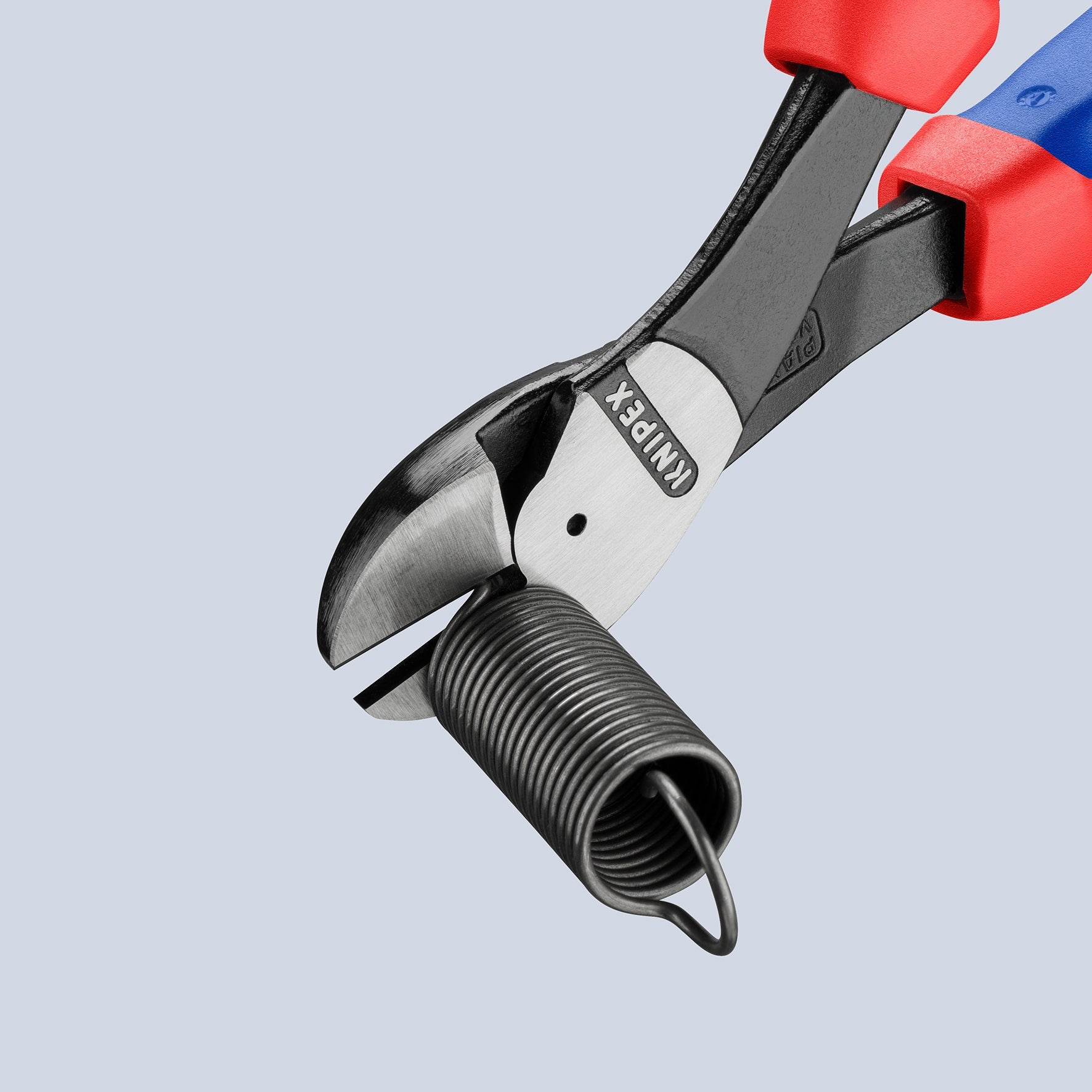 Knipex 10" High Leverage Diagonal Cutters, 12-Degree Angled - MultiGrip - 7422250 - KC Tool