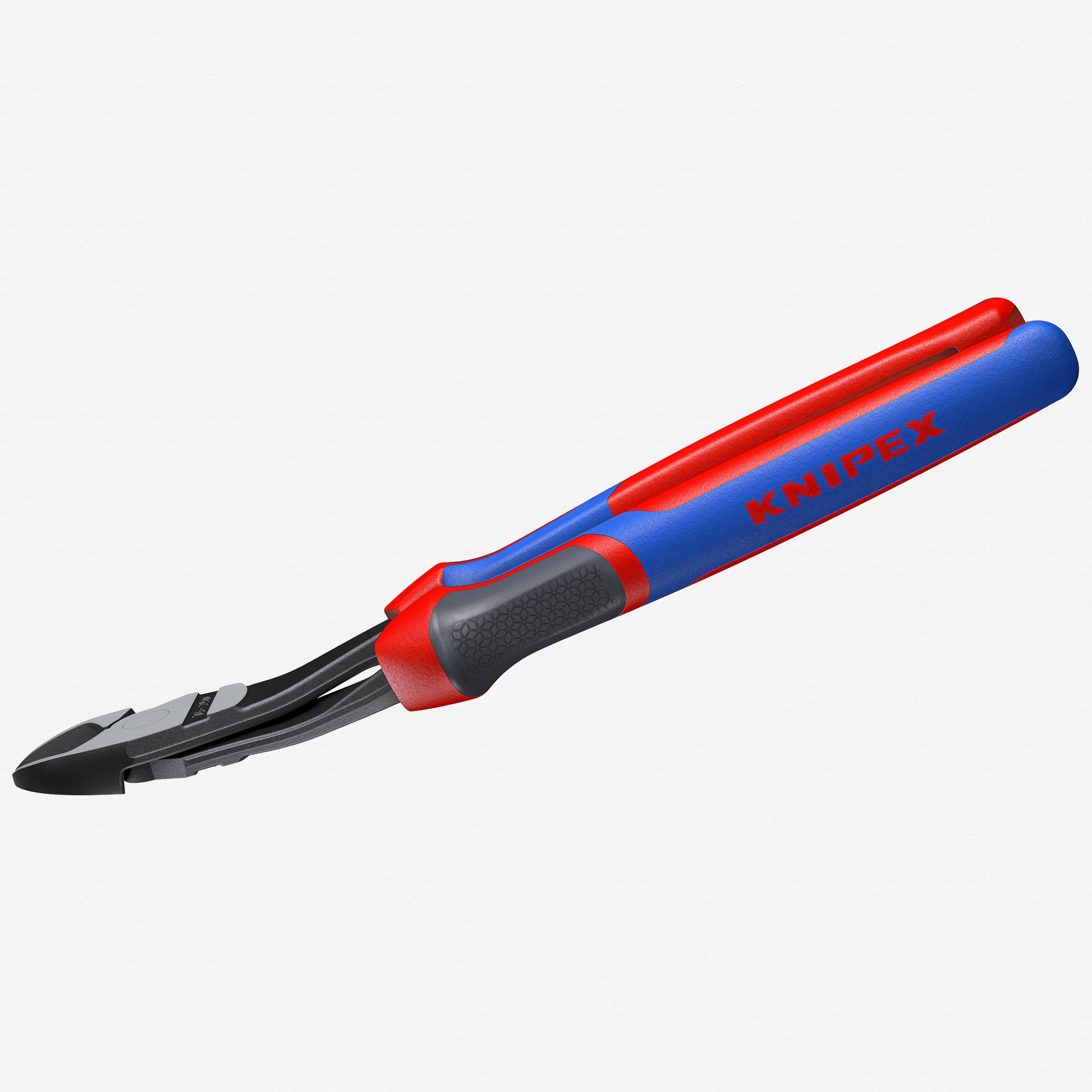 Knipex 10" High Leverage Diagonal Cutters, 12-Degree Angled - MultiGrip - 7422250 - KC Tool