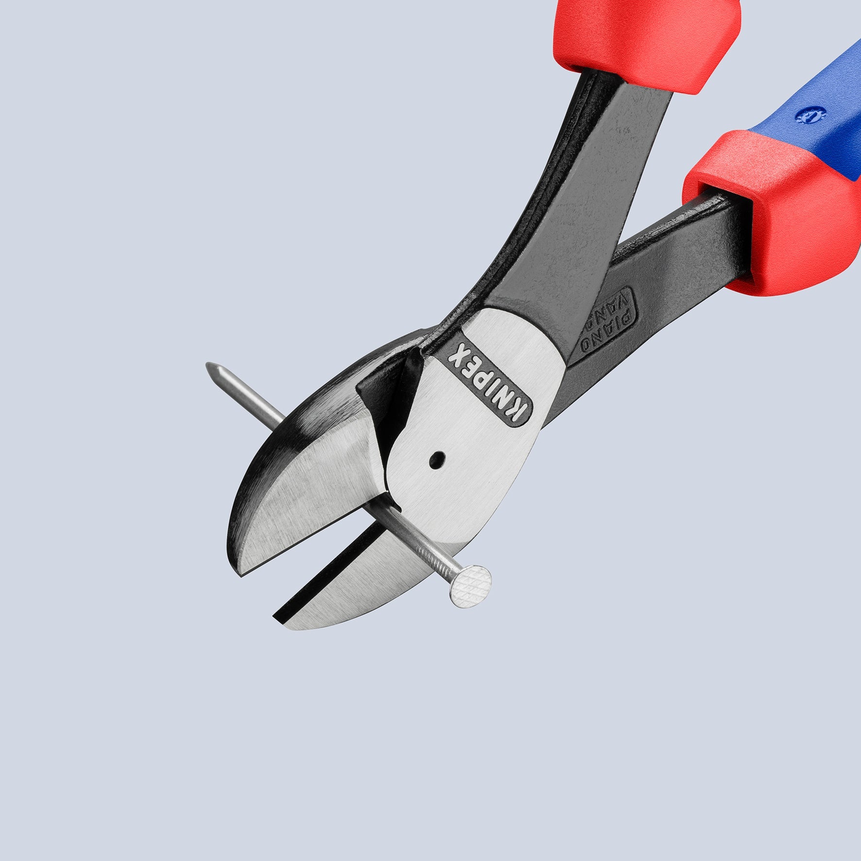 Knipex 10" High Leverage Diagonal Cutters, 12-Degree Angled - MultiGrip - 7422250 - KC Tool