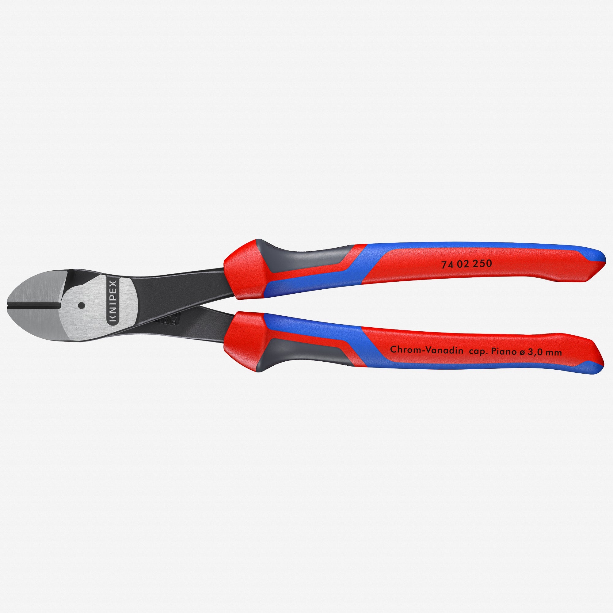 Knipex 10" High Leverage Diagonal Cutters - MultiGrip - 7402250 - KC Tool