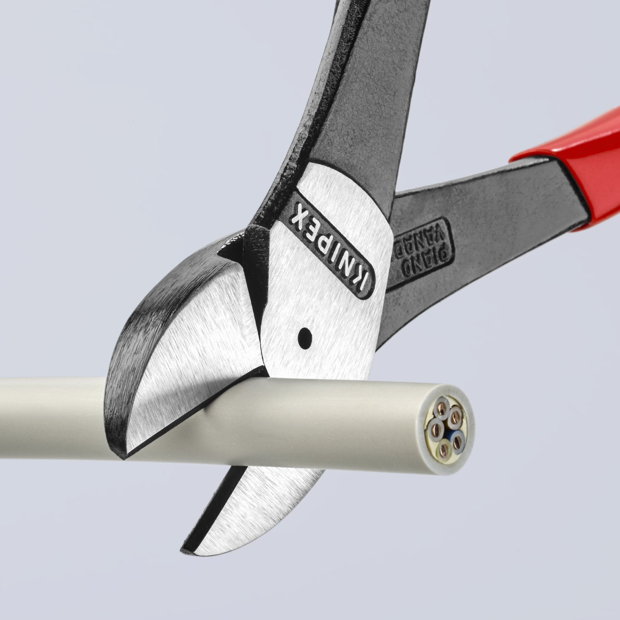 Knipex 10" High Leverage Diagonal Cutters - Plastic Grip - 7401250 - KC Tool
