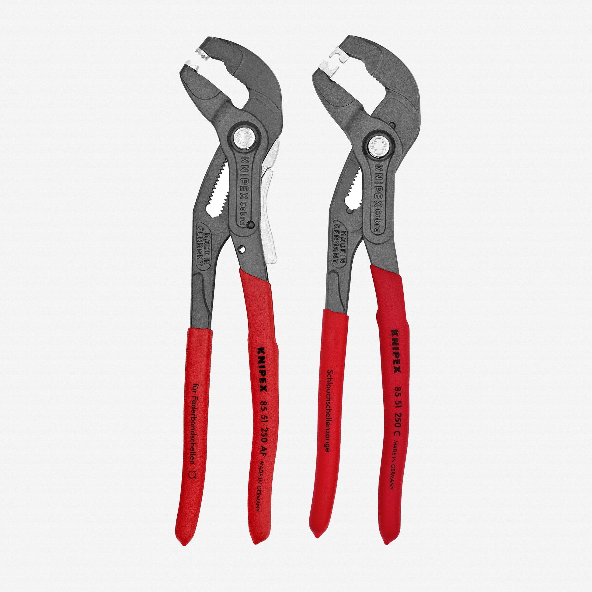 Knipex 10" Hose Clamp and 10" Click Clamp Plier Set, 2 Pieces - 9K0080135US - KC Tool