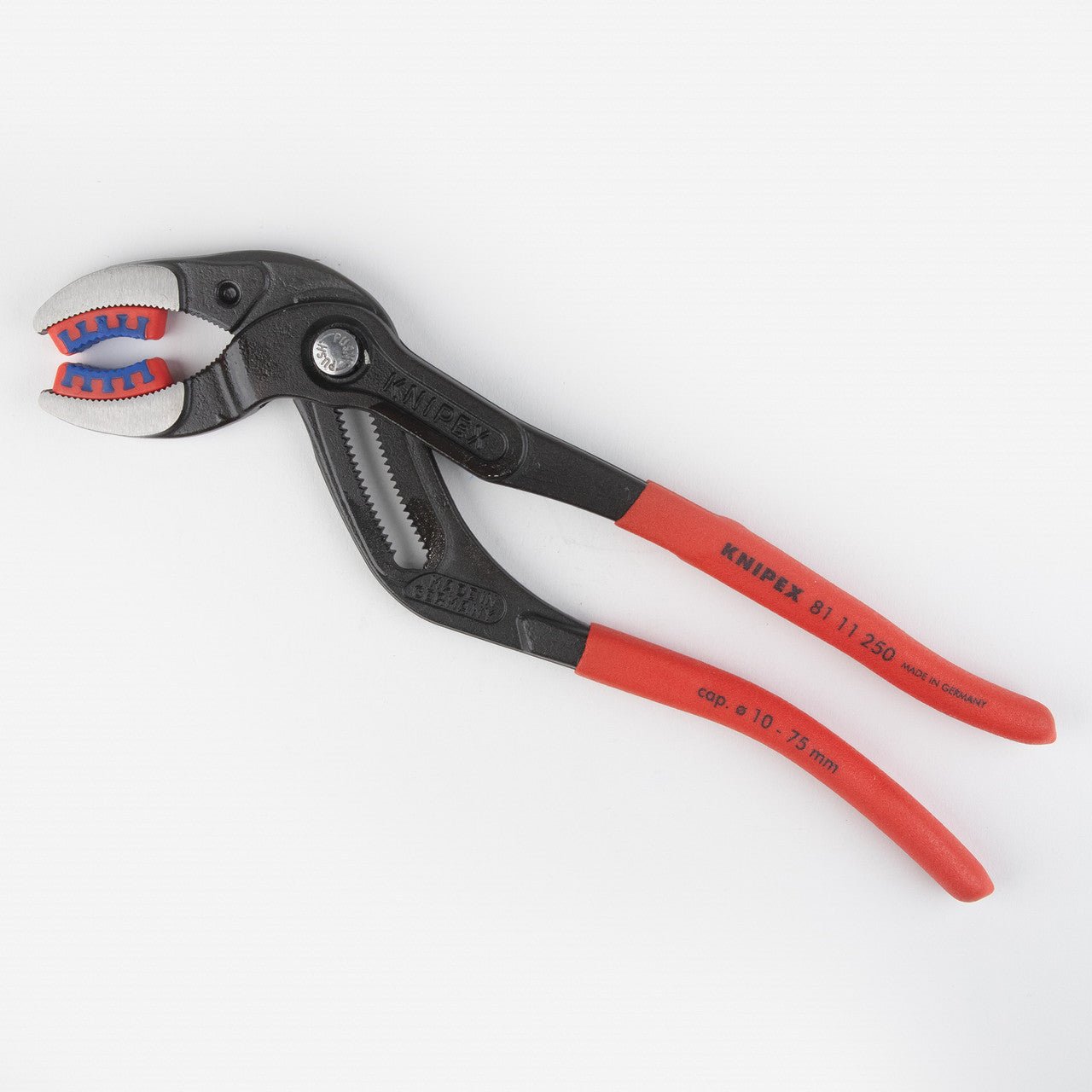 Knipex 10" Pipe Gripping Pliers w/ Replaceable Plastic Jaws for Tube Fittings and Connectors - 8111250 - KC Tool