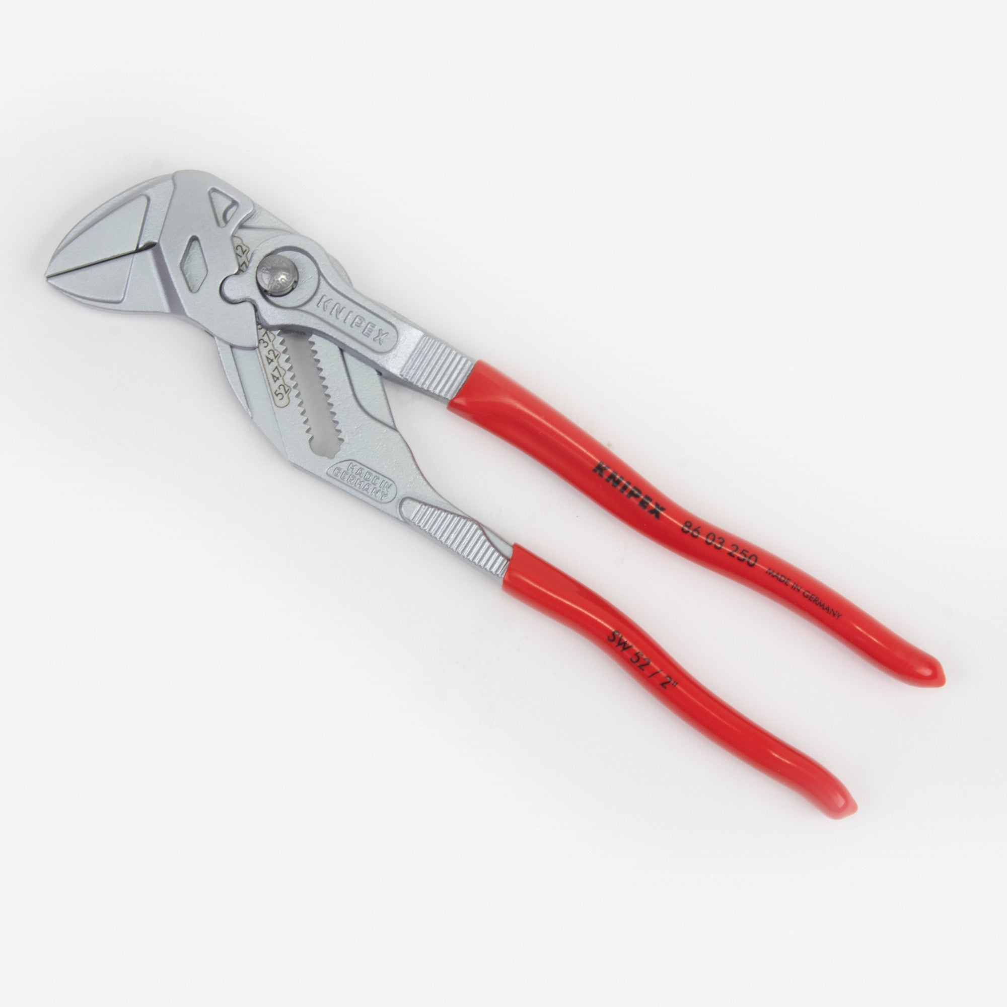 Knipex 10" Pliers Wrench - Chrome Plastic Grip - 8603250 - KC Tool