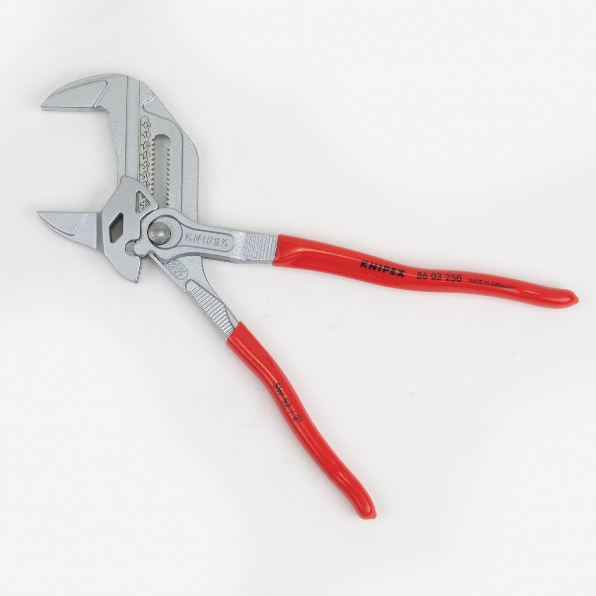Knipex 10" Pliers Wrench - Chrome Plastic Grip - 8603250 - KC Tool
