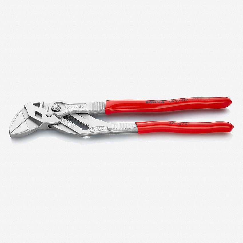 Knipex 10" Pliers Wrench - Chrome Plastic Grip - 8603250 - KC Tool