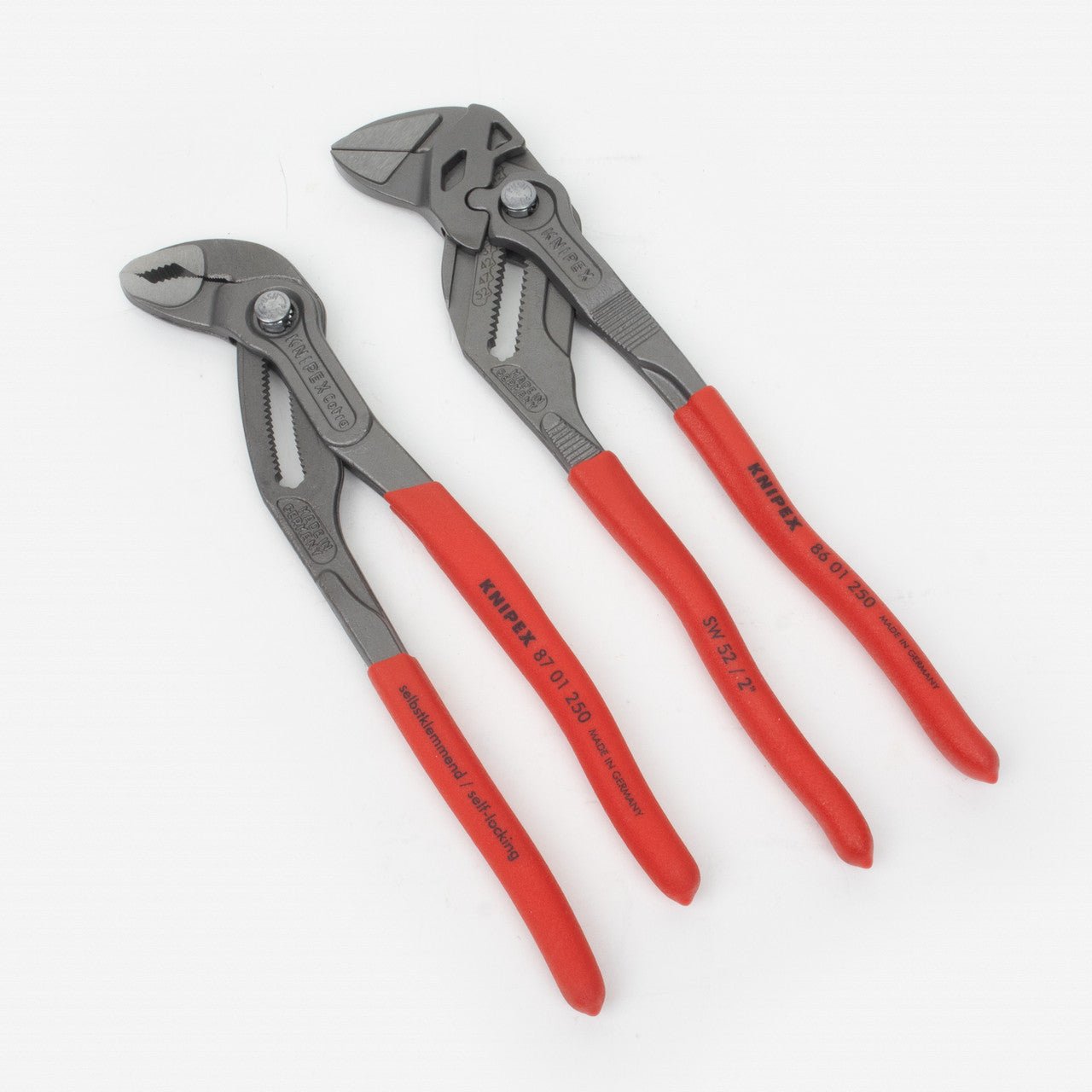 Knipex 10" Two-fer, 8701250+8601250 Cobra/Pliers Wrench Combo Set - KCT-KXTWOBYTEN - KC Tool