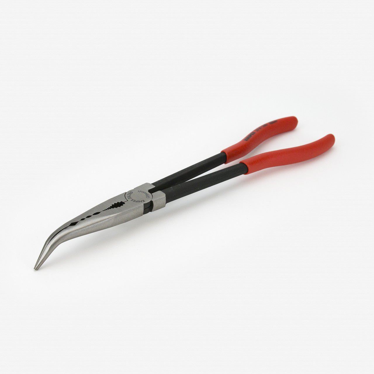 Knipex 11" Assembly Pliers with Transverse Profile 45 Degree Bent Nose - Plastic Grip - 2881280 - KC Tool