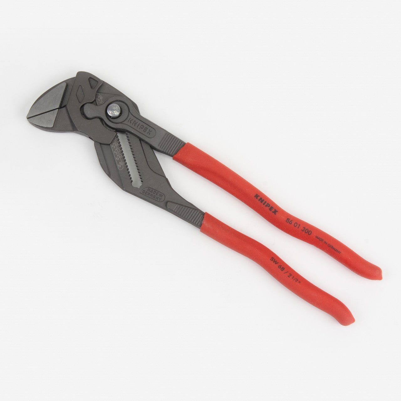Knipex 12" Pliers Wrench - Plastic Grip - 8601300 - KC Tool