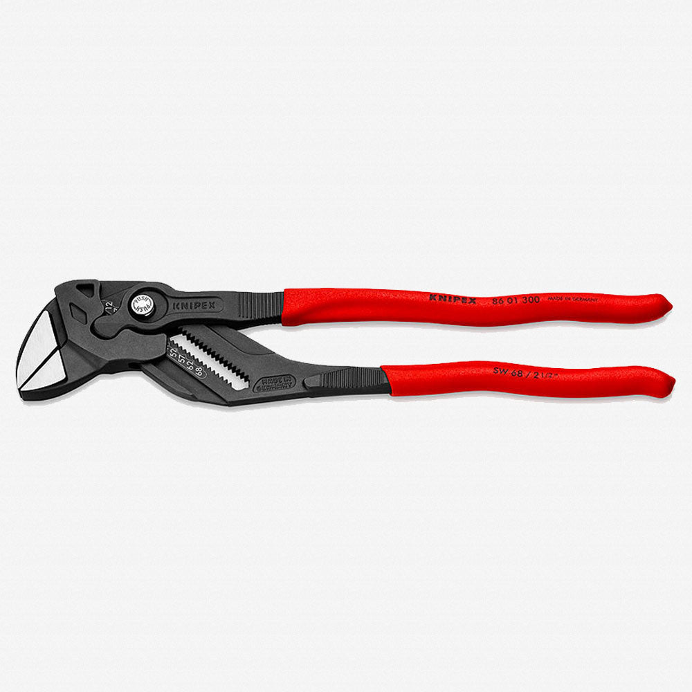 Knipex 12" Pliers Wrench - Plastic Grip - 8601300 - KC Tool
