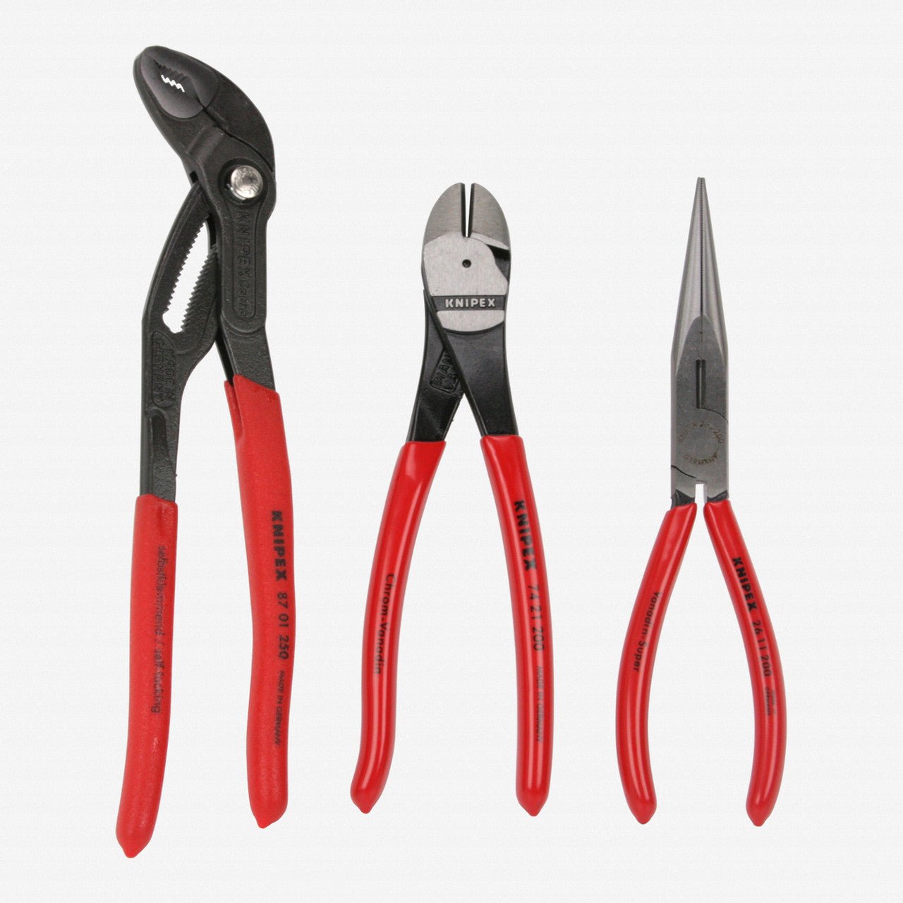 Knipex 3 Piece Pliers Set with Cobra Pliers - K002008US2 - KC Tool