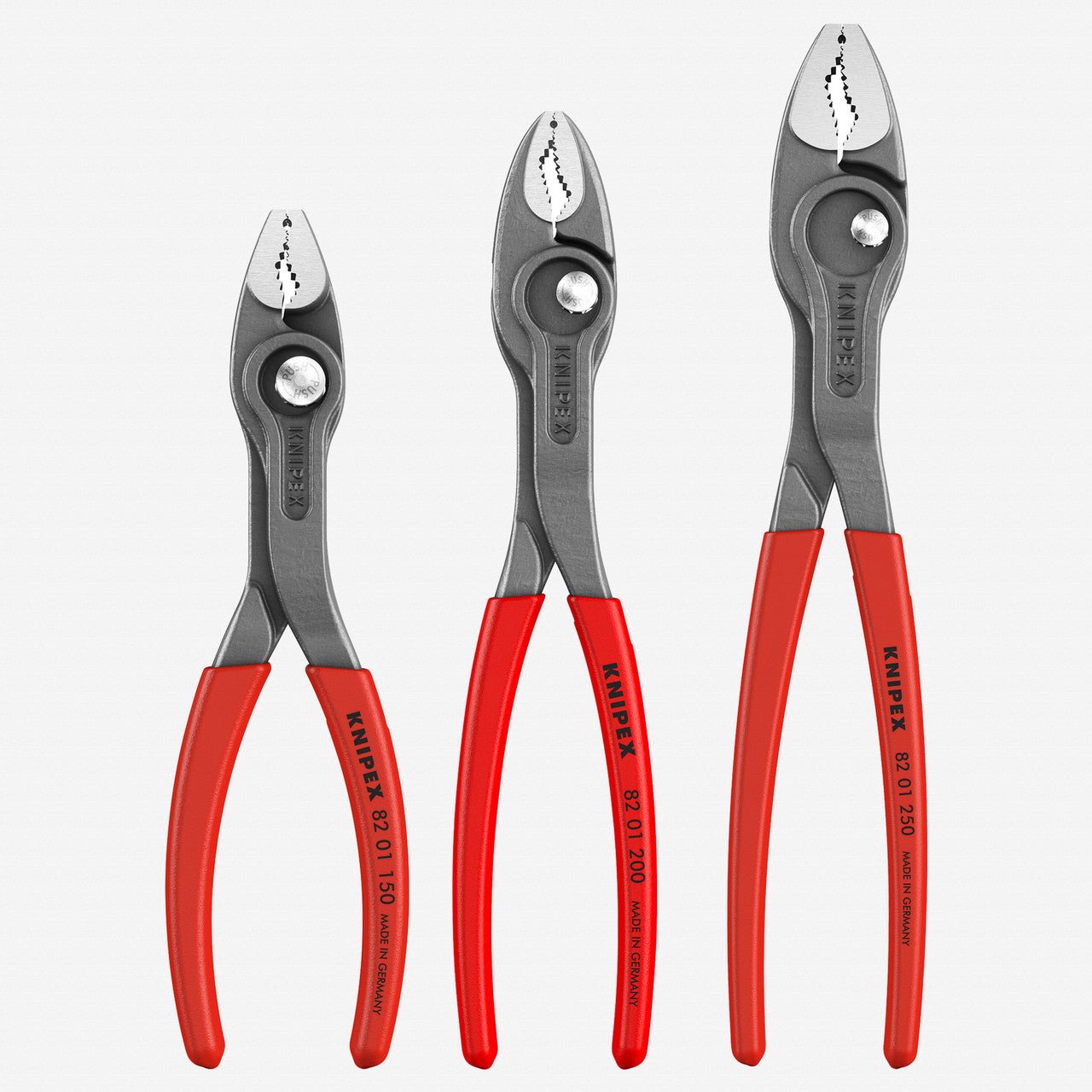 Knipex 3 Piece Twin Grip Slip Joint Pliers Set - Plastic Grip - K002006US4 - KC Tool