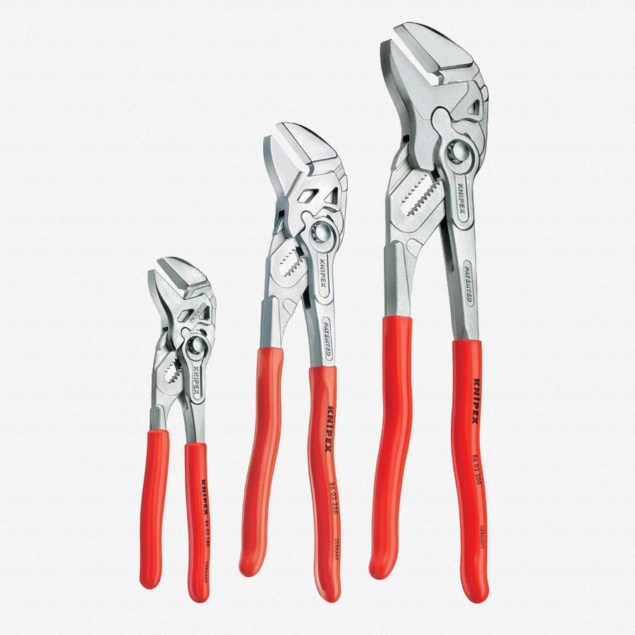 Knipex 3Pcs Pliers Wrench Set, 7", 10" & 12"