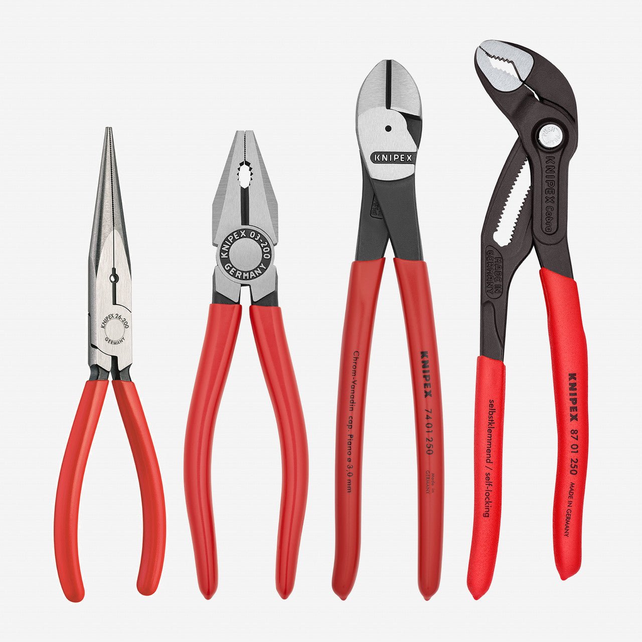 Knipex 4 Pc Pliers and Cutter Set - 9K008094US - KC Tool