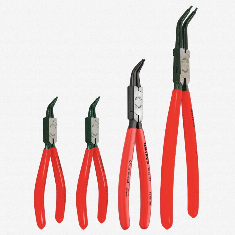 Knipex 4 Piece Internal Circlip Pliers Set 45 Degree - 9K001901US - KC Tool