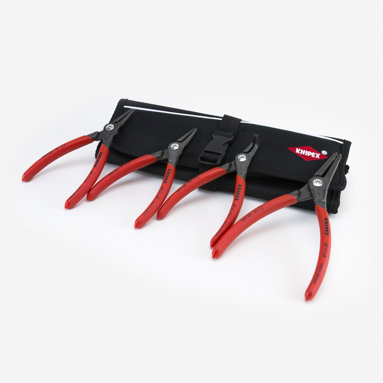 Knipex 4 Piece Precision External Circlip Pliers Set in Pouch - Straight and 90 Degree - 9K008050US - KC Tool