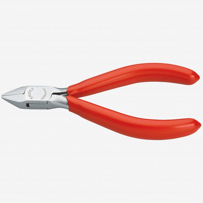 Knipex 4.5" Electronics Diagonal Cutters Pointed Head - Plastic Grip - 7741115 - KC Tool