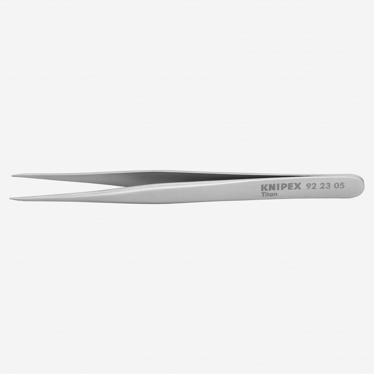 Knipex 4.7" Precision Tweezers Titanium Anti - Magnetic Acid - Proof Stainless - 922305 - KC Tool