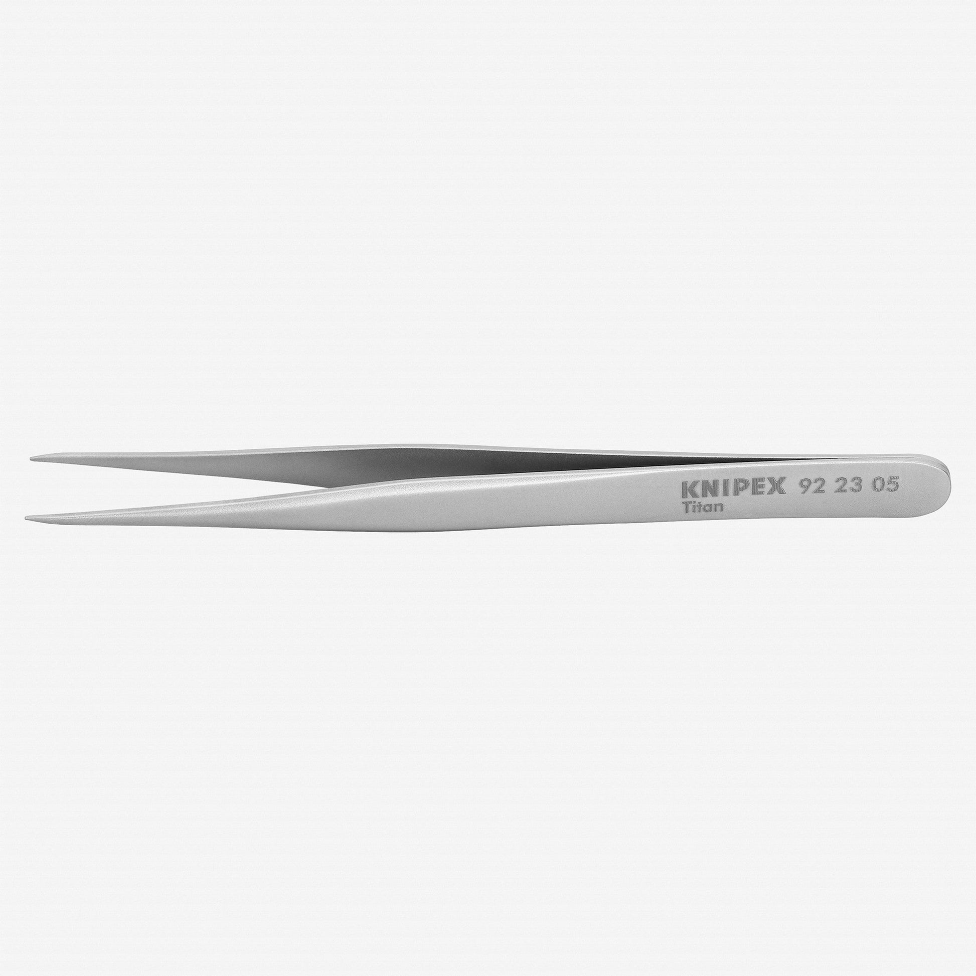 Knipex 4.7" Precision Tweezers Titanium Anti-Magnetic Acid-Proof Stainless - 922305 - KC Tool