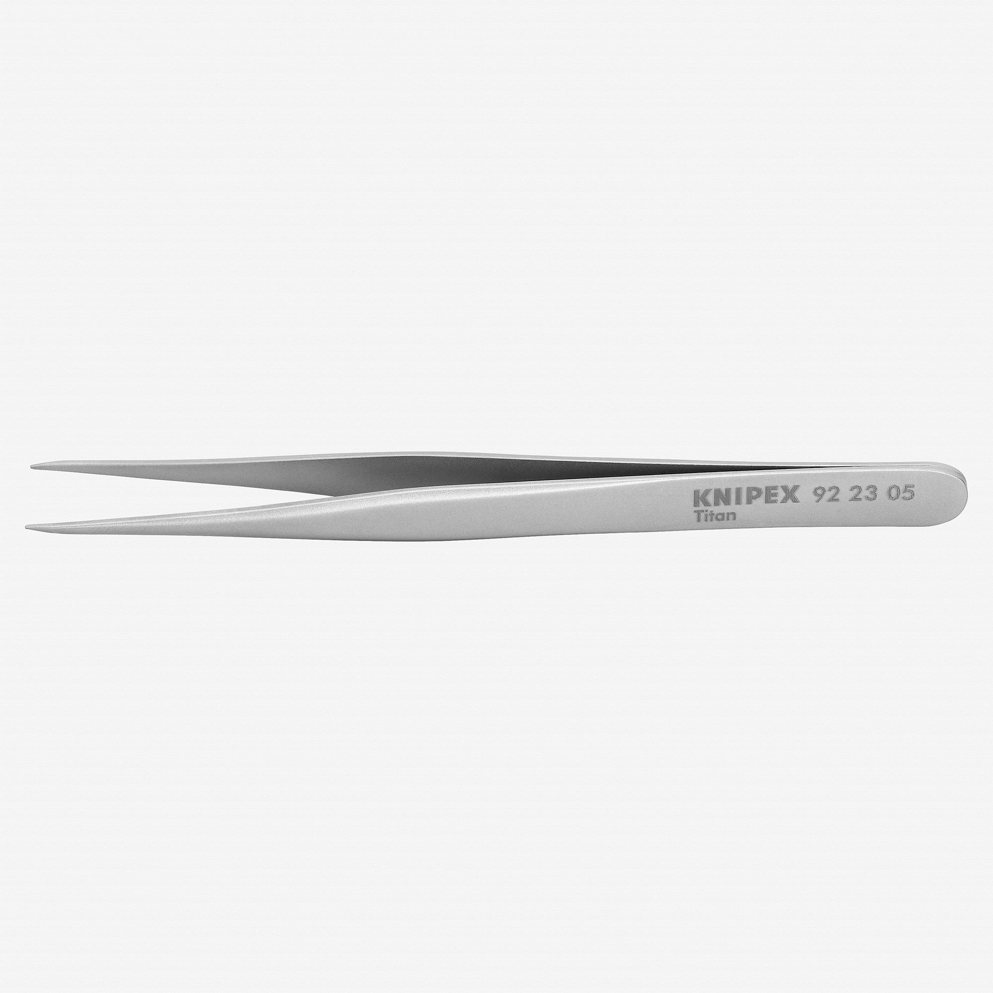 Knipex 4.7" Precision Tweezers Titanium Anti-Magnetic Acid-Proof Stainless - 922305 - KC Tool