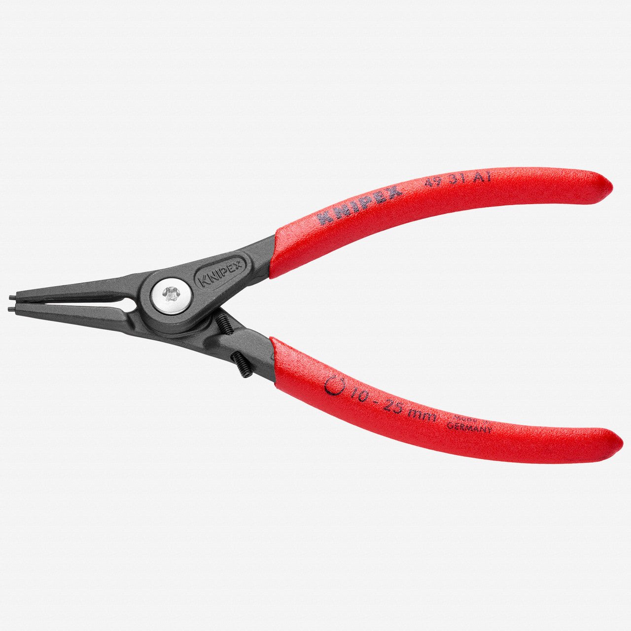Knipex 5 1/2" External Precision Snap Ring Pliers with Limiter - 4931A1 - KC Tool