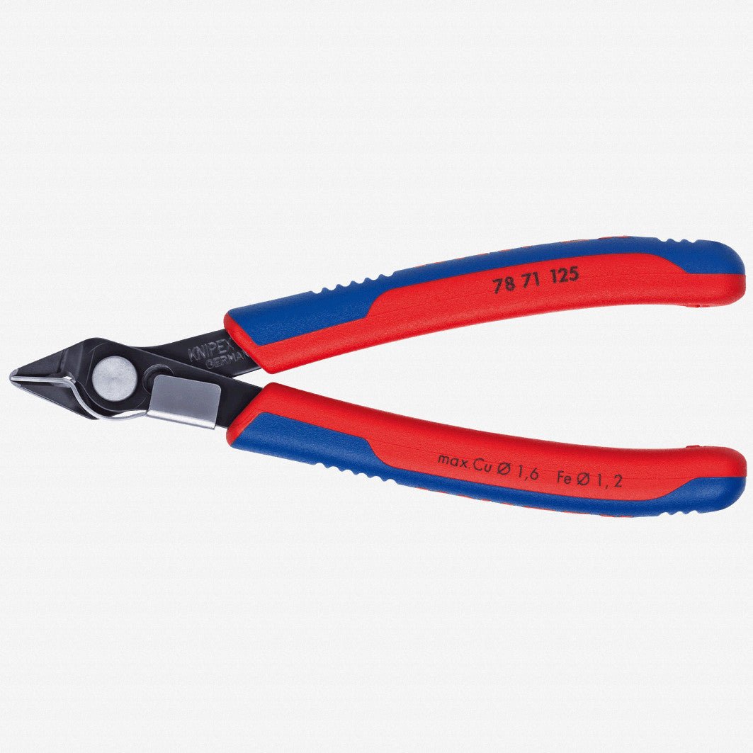 Knipex 5" Electronic Super Knips Additionally Hardened w/ Lead Catcher - MultiGrip - 7871125 - KC Tool