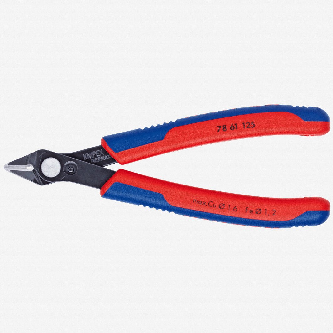 Knipex 5" Electronic Super Knips for cutting fiber optics cables - MultiGrip - 7861125 - KC Tool