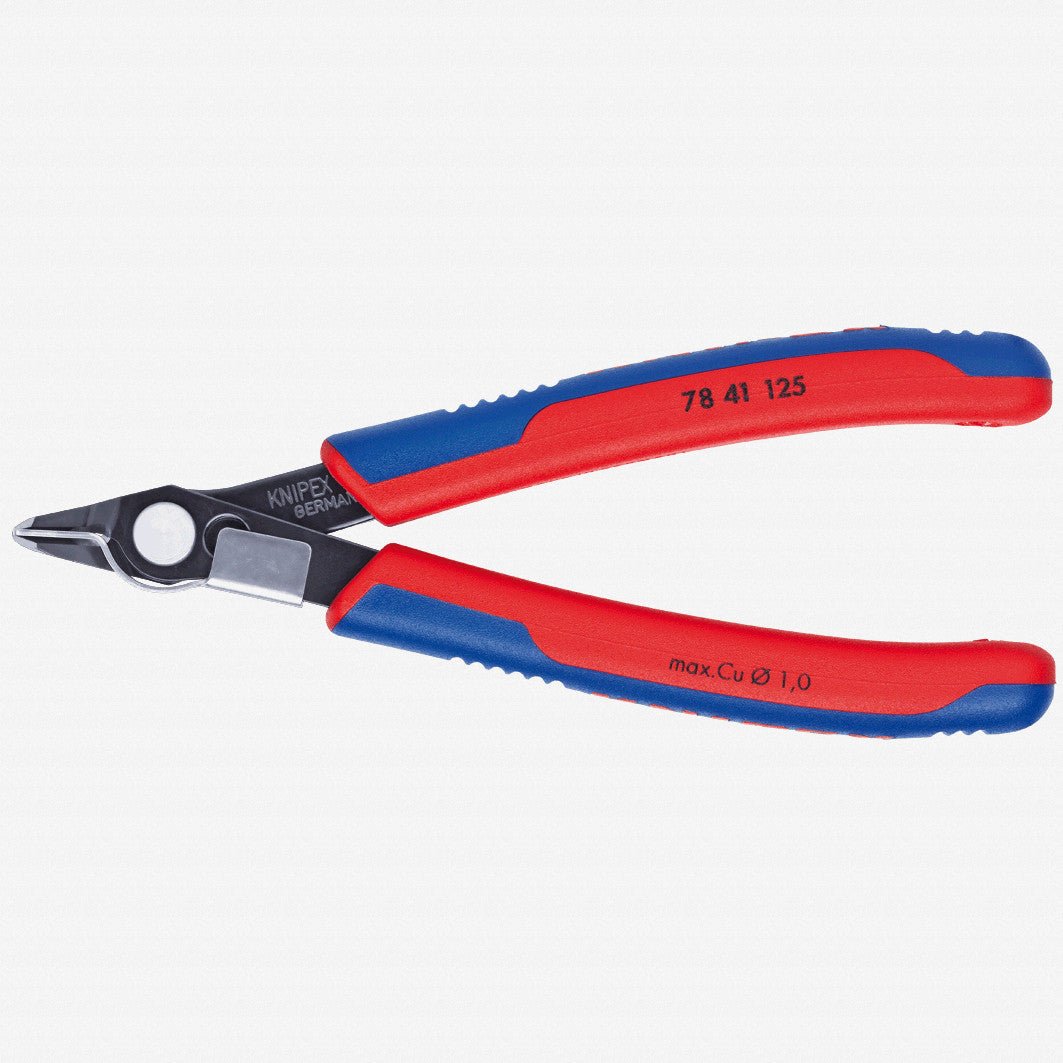 Knipex 5" Electronic Super Knips Narrow Head w/ Lead Catcher - MultiGrip - 7841125 - KC Tool