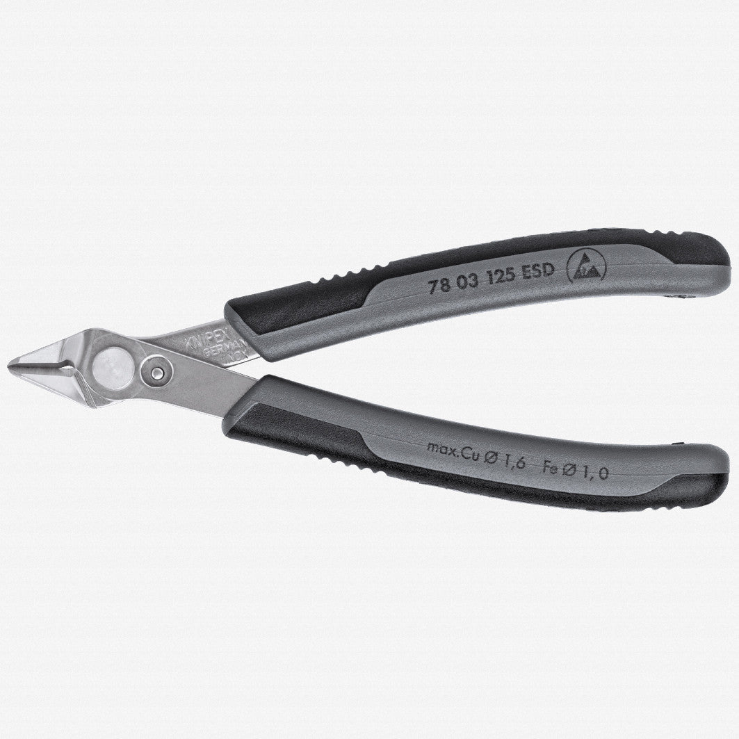 Knipex 5" ESD Electronic Super Knips - MultiGrip - 7803125ESD - KC Tool