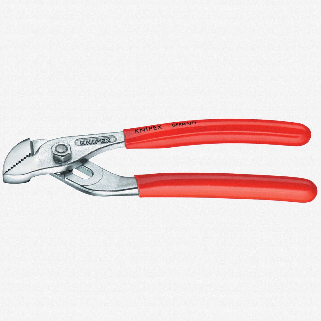 Knipex 5" Mini Water Pump Pliers with tongue and groove joint - Chrome w/ Plastic Grip - 9003125 - KC Tool