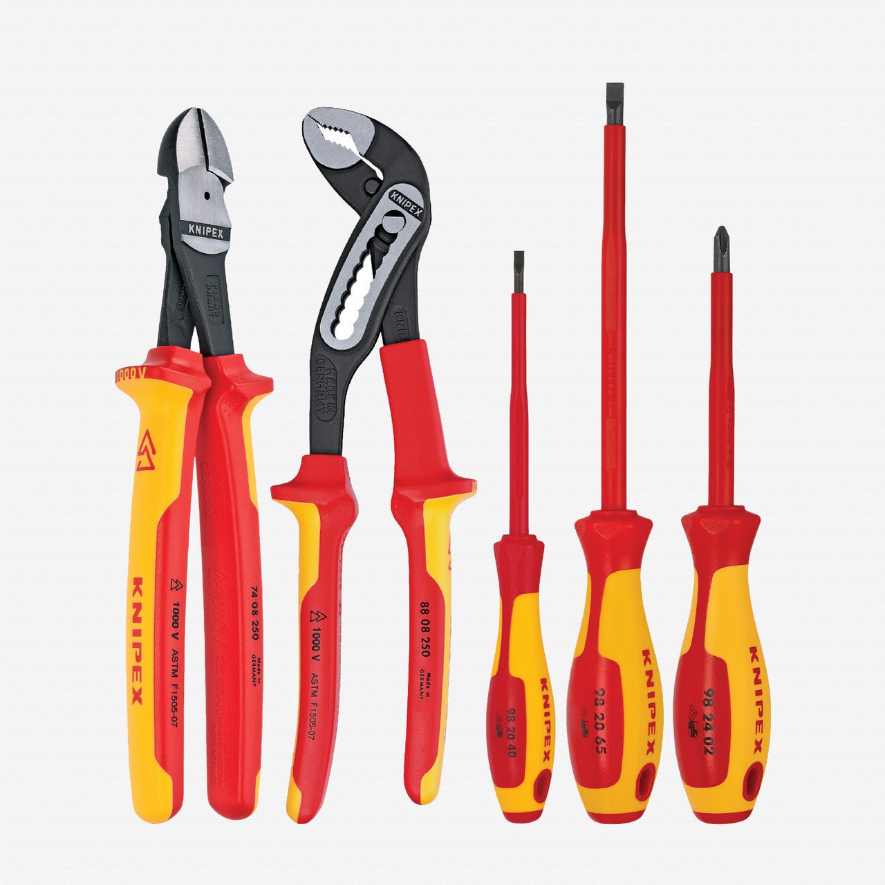 Knipex 5 Pc Automotive Pliers / Screwdriver Tool Set - 1,000 V Insulated - 9K989820US - KC Tool