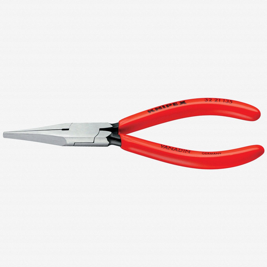 Knipex 5.3" Relay Adjusting Pliers (flat jaws) - Plastic Grip - 3221135 - KC Tool