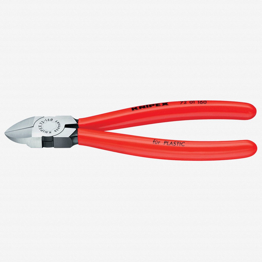 Knipex 5.5" Diagonal Cutters for plastics - Plastic Grip - 7201140 - KC Tool