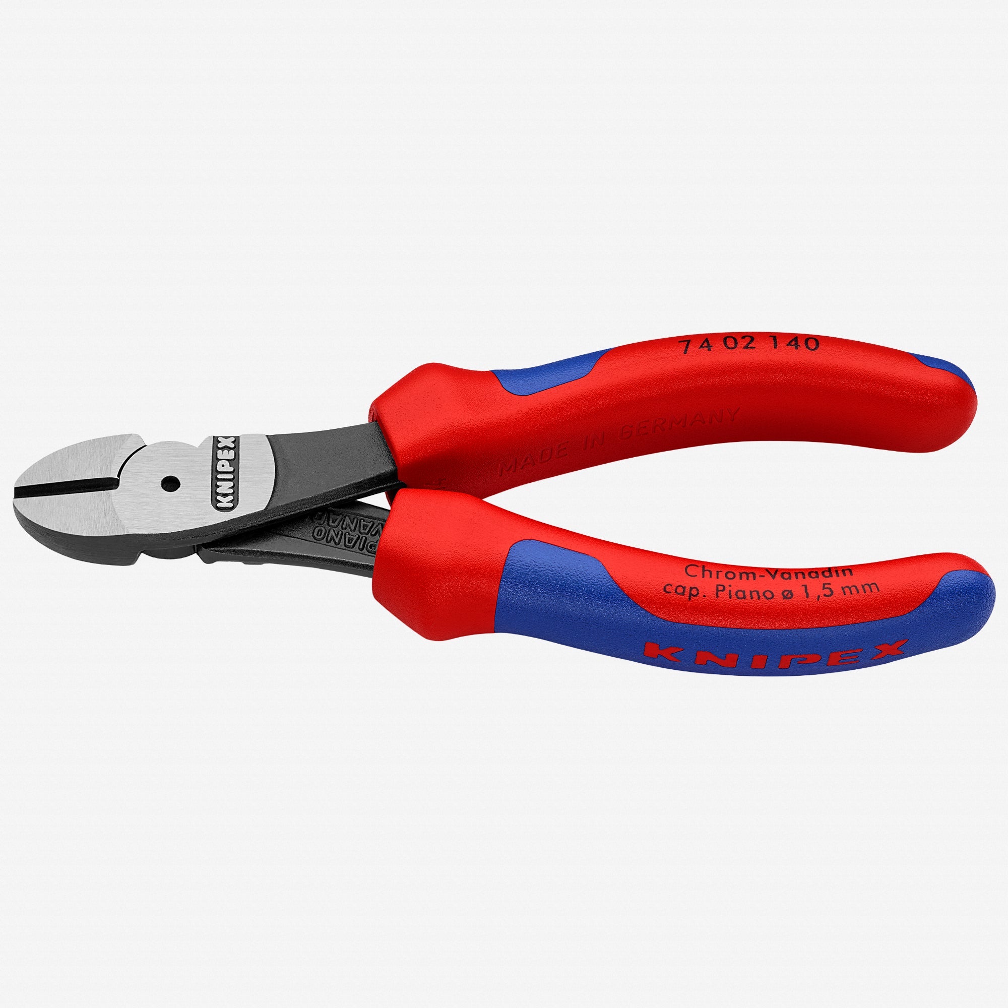 Knipex 5.5" High Leverage Diagonal Cutters - MultiGrip - 7402140 - KC Tool