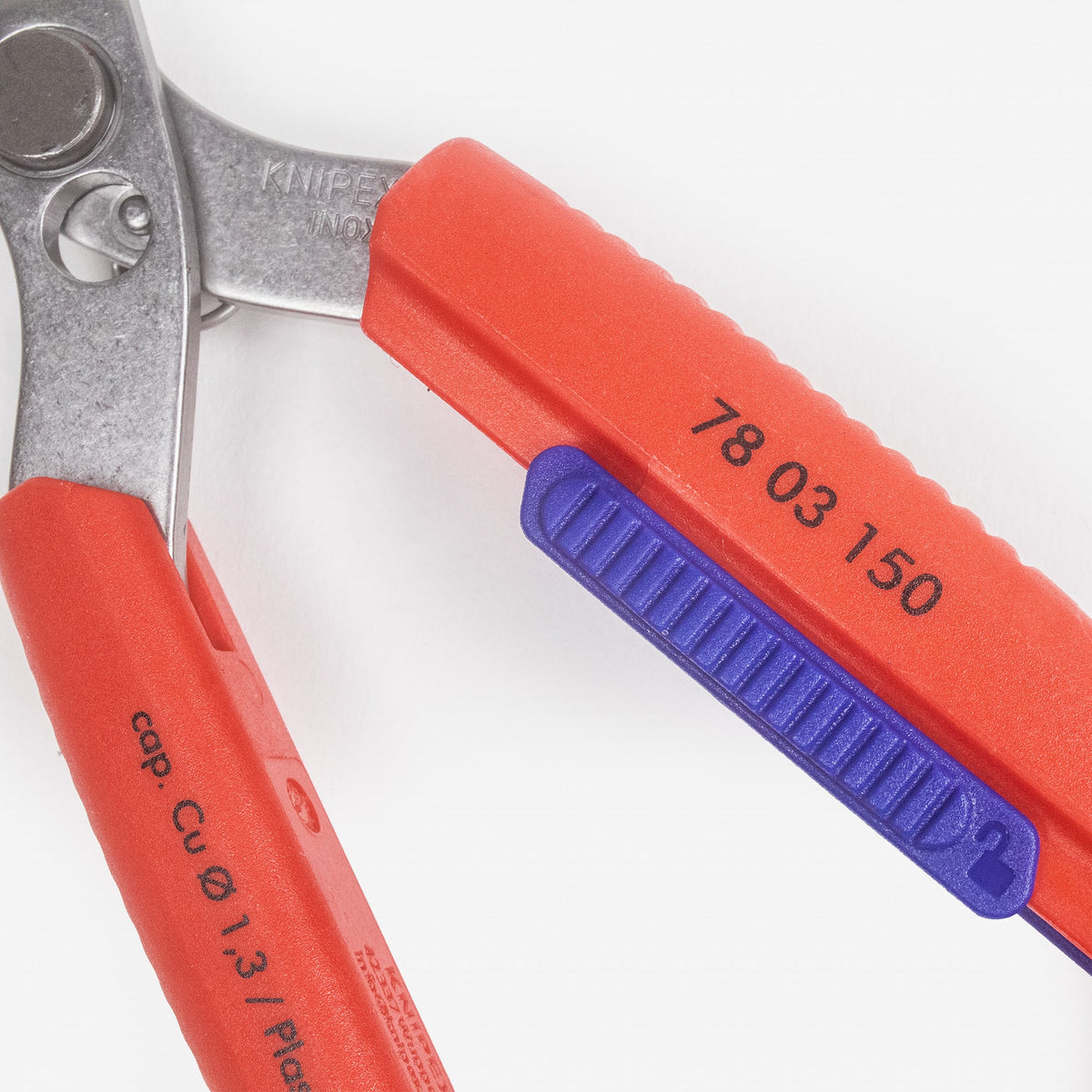 Knipex 6" Slim Knips Precision Cutting Pliers with Belt Holder - Stainless Steel - 7803150V01 - KC Tool