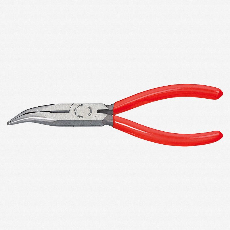 Knipex 6.3" Chain Nose Side Cutting Pliers (Radio Pliers) - Plastic Grip - 2521160 - KC Tool
