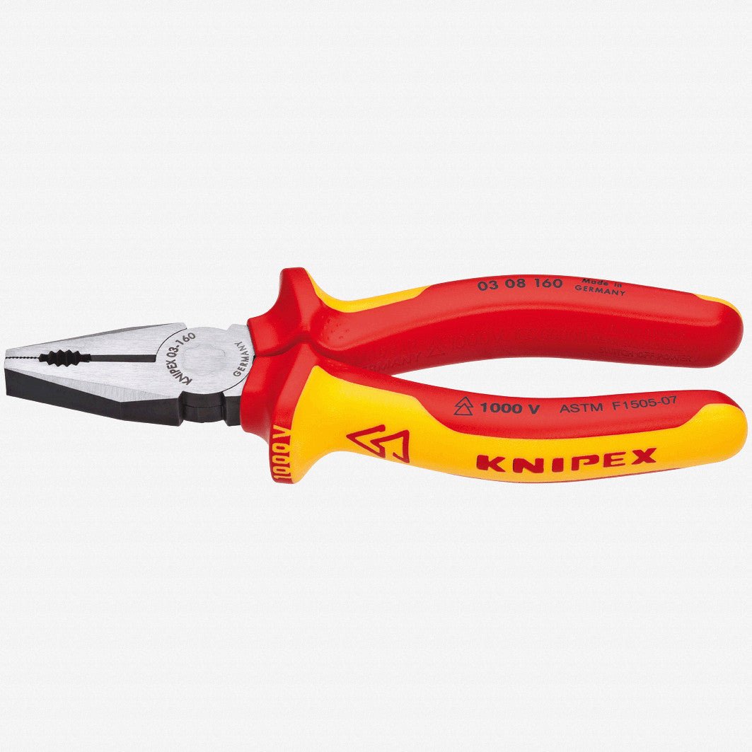 Knipex 6.3" Combination Pliers - Insulated - K0308160 - KC Tool
