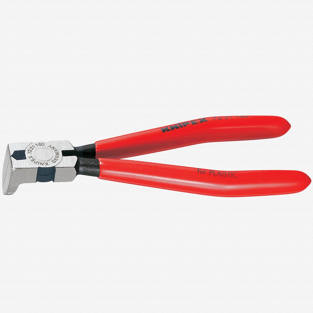 Knipex 6.3" Diagonal Cutters for plastics 85 Degree Angled - Plastic Grip - 7221160 - KC Tool