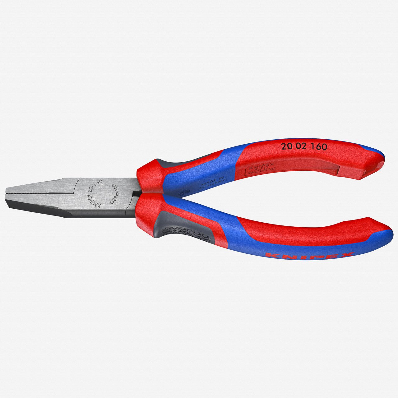 Knipex 6.3" Flat Nose Pliers - MultiGrip - 2002160 - KC Tool