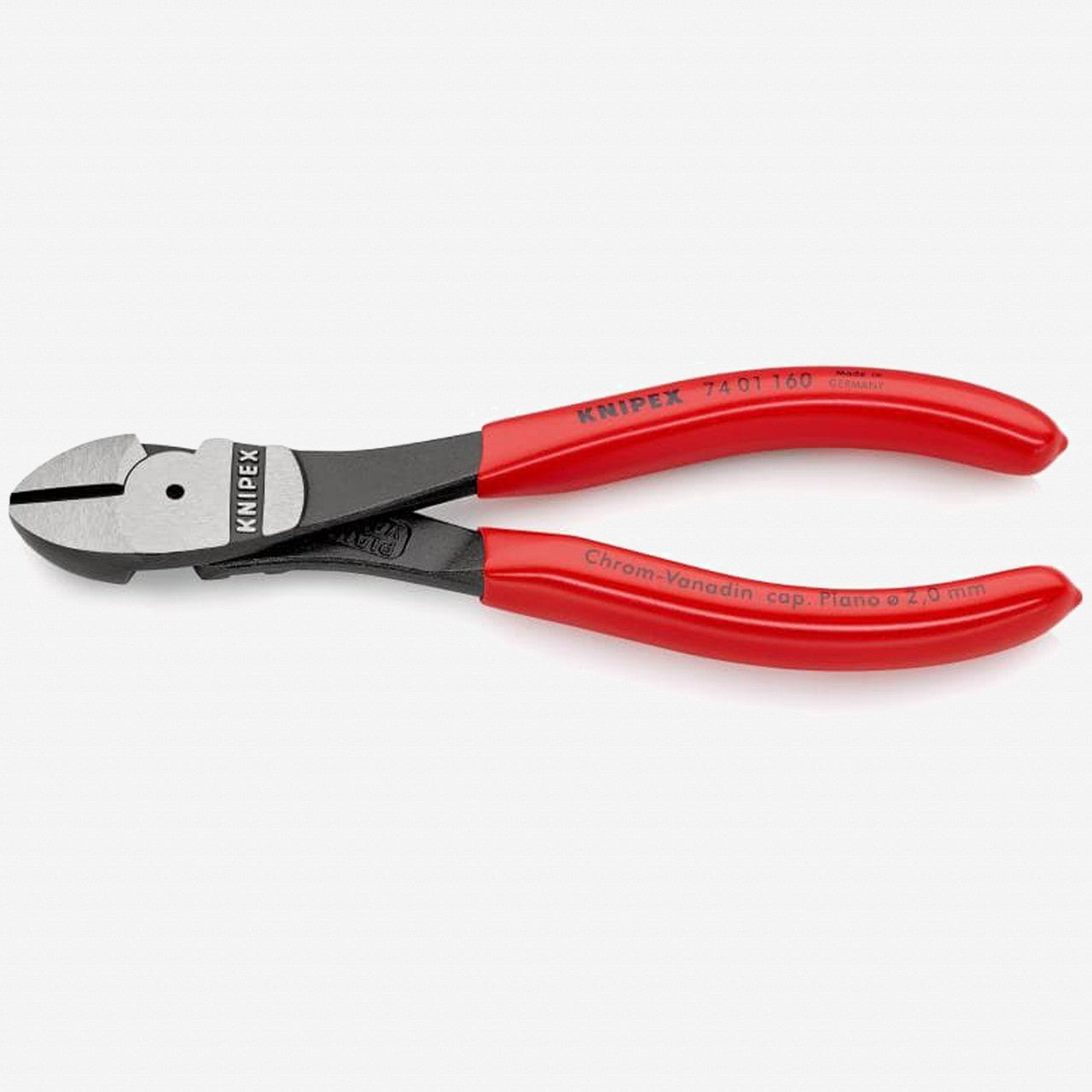 Knipex 6.3" High Leverage Diagonal Cutters - Plastic Grip - 7401160 - KC Tool