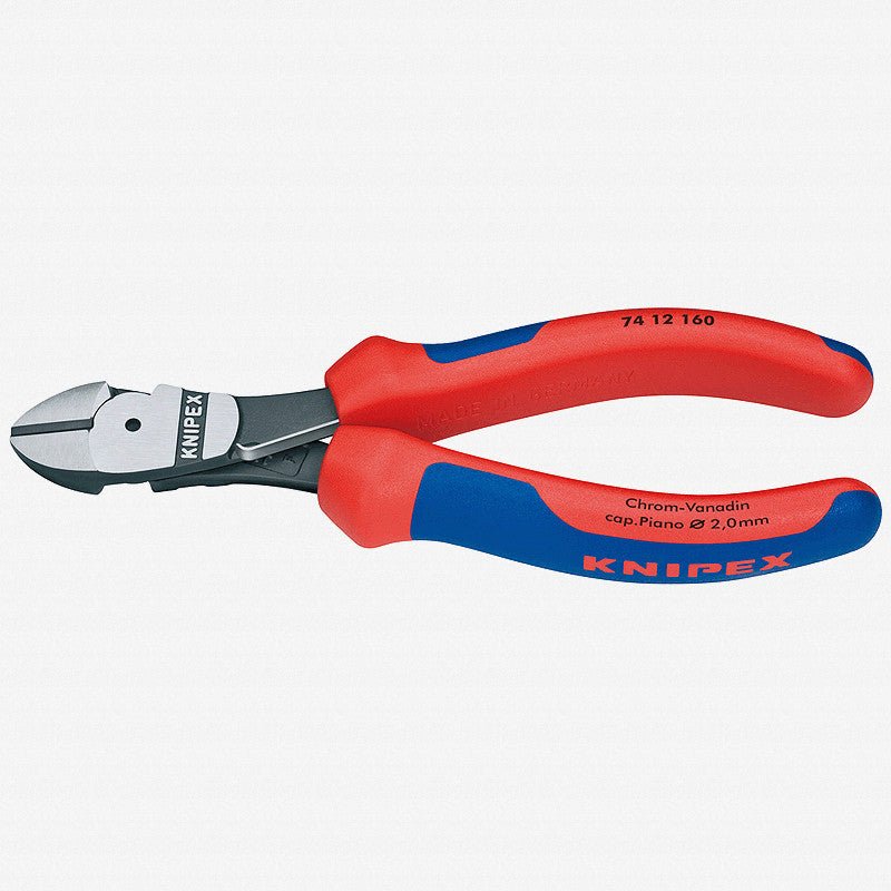 Knipex 6.3" High Leverage Diagonal Cutters w/ Spring - MultiGrip - 7412160 - KC Tool