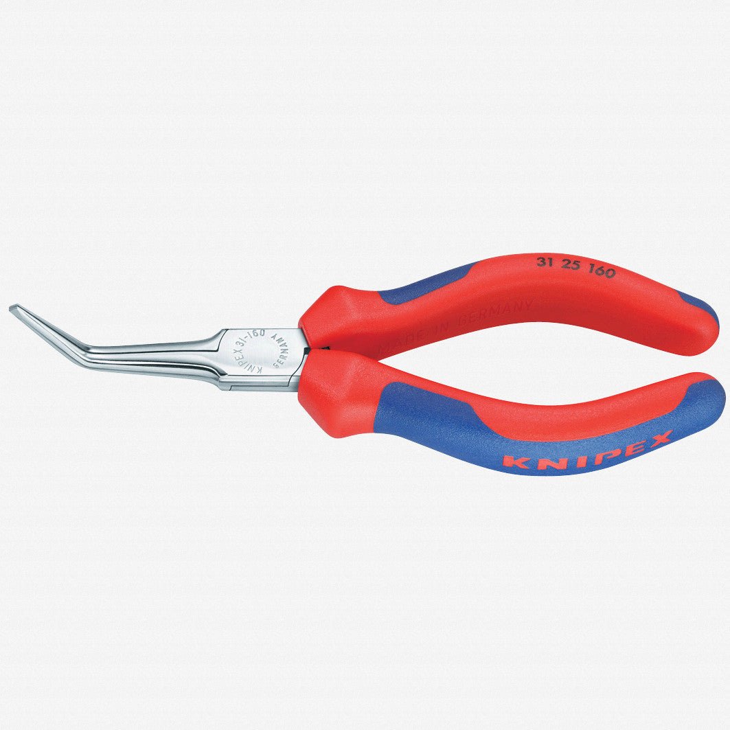 Knipex 6.3" Needle-Nose 45 Degree Bent Pliers (Gripping Pliers) - MultiGrip - 3125160 - KC Tool